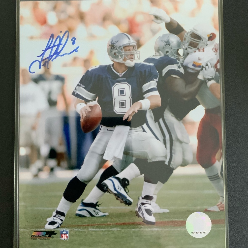 Troy Aikman Autographed 8x10 W/COA